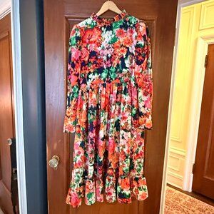 Toi Volant Coloful Midi dress